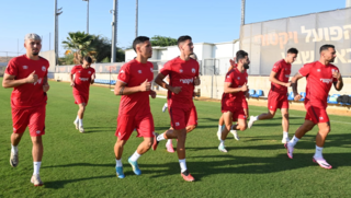 האימון הראשון של הפועל באר שבע