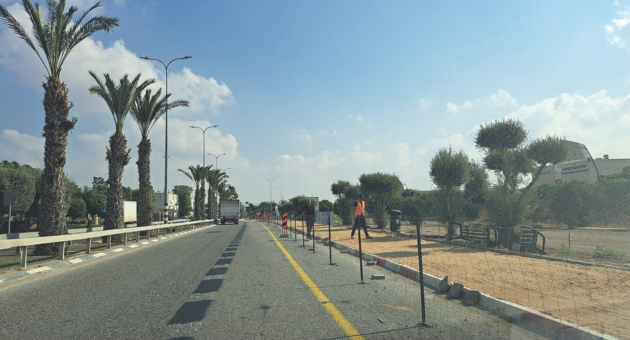 החלו העבודות להקמת שביל האופניים