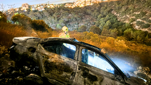 זירת התאונה ברמת אשכול חיפה
