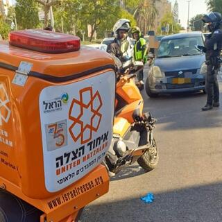 מזירת התאונה בחולון 