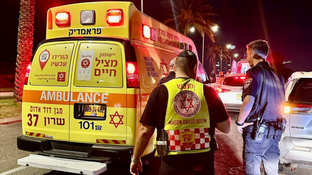 זירת אירוע הדקירה בנתניה