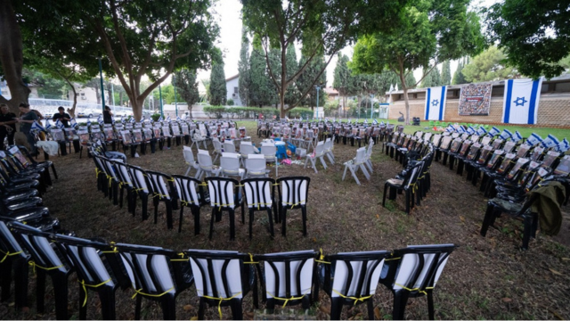 מיצג שהוצב לאחרונה בפארק יד לבנים פתח תקוה