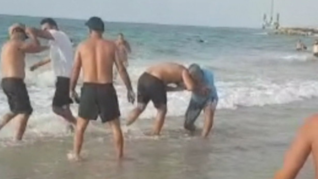 קטטה בחוף הים