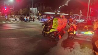 מזירת התאונה ברחוב הקוממיות בבת ים