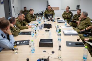 הרמטכ"ל בהערכת מצב בקריה