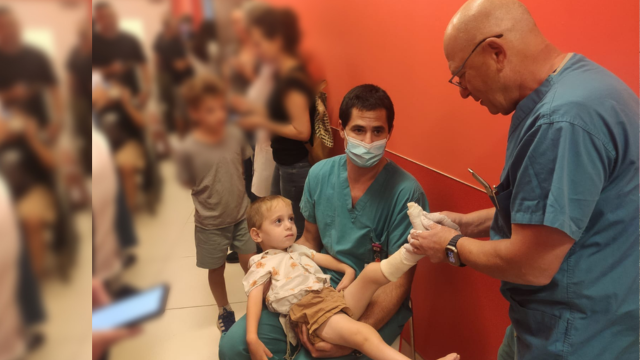 פרופ' מארק אידלמן מרמב"ם מגבס בהתקפת טילים