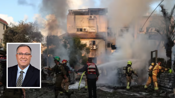 זירת הנפילה בשכונת צור שלום בקרית ביאליק