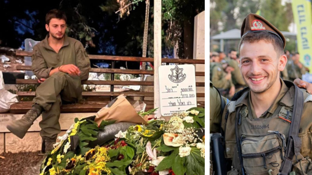 איתי מרקוביץ' ז"ל פוקד את קברו של חברו נועם ברזילי שנפל לפני חודש