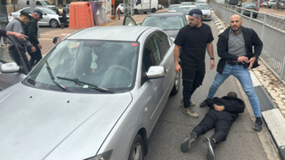 ההסתערות על הרכב החשוד