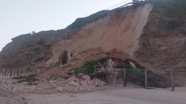 קריסת המצוק בהרצליה