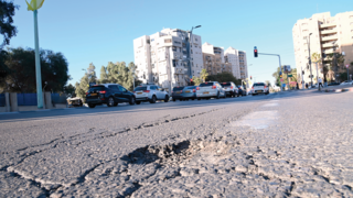 כביש ממתין לשדרוג בבאר שבע