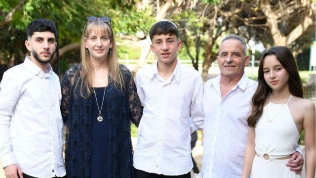 מארק ברייטר עם משפחתו