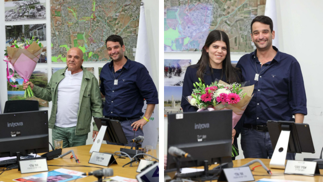 יעל עבוד ברזילי ודוד ביטון עם אמיר כוכבי