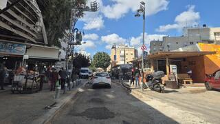 רחוב גוטמן ליד שוק פתח תקוה
