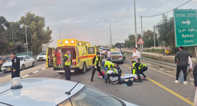זירת התאונה בכביש 90