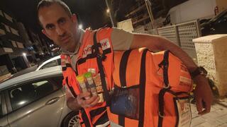 חובש איחוד הצלה ראש העין בזירת האירוע
