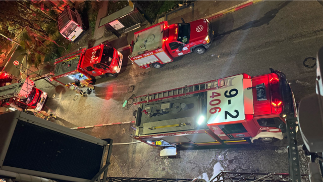 שריפה רחוב נפתלי אימבר הדר חיפה 24.2.25