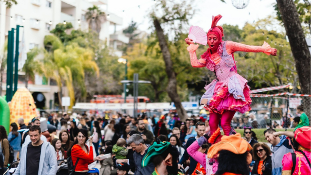  פורים קהילתי בשנה שעברה בכפר סבא