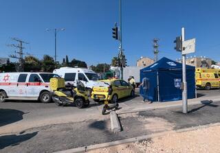 מזירת התאונה הקטלנית בפתח תקוה