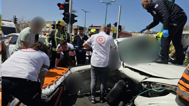 תאונת דרכים רחוב הים התיכון חיפה