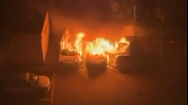 פיצוץ רכב בנתניה