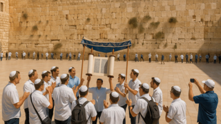 חגיגת בר מצווה בכותל המערבי