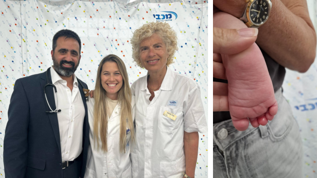 האחיות מיכל שפילמן יצחק ואנה קוסמן עם ד"ר דב טשרנין 