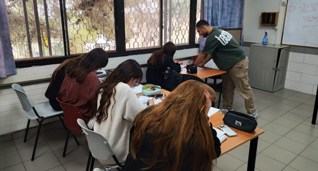 מרתון לימודים בתיכון אנה פרנק בקיבוץ סאסא