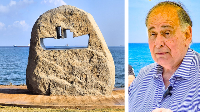 חנוכת אנדרטת אוניית מעפילים אולואה בבת גלים חיפה 
