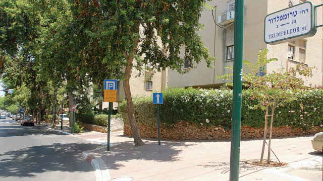 רחוב טרומפלדור כפר סבא