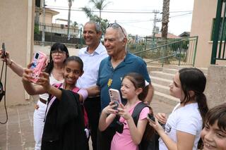 גדי מוזס מבקר בעיר חדרה