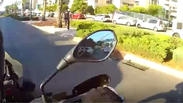 המרדף אחר גנב הרכב בנתניה