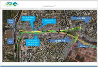 תכנון כביש 40 החדש