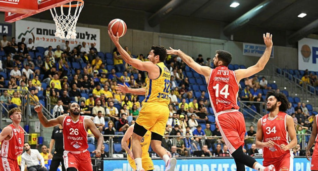 הפועל גלבוע/גליל נגד מכבי תל אביב