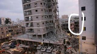 הבית של חמוטל כהן בבת ים, אחרי פגיעת הטיל האיראני