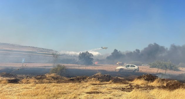 שריפה פרצה סמוך ליבנאל מיירוטים
