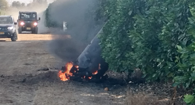 פריט אמל"ח נפל במטע  של קיבוץ בגליל העליון