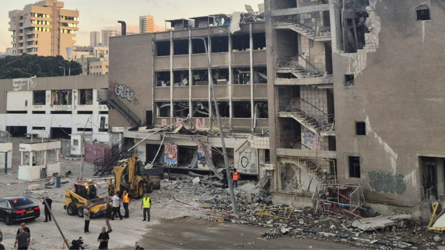 עבודות השיקום. הפגיעה בעיר התחתית חיפה 20.6.25