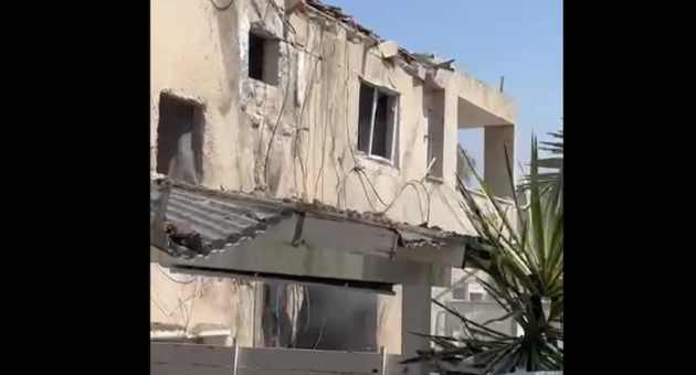 זירת נפילת הכטב"ם בבית שאן