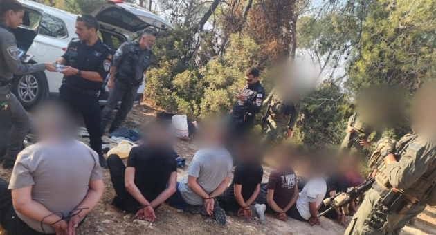 7 תושבי השטחים נתפסו סמוך לבית שאן