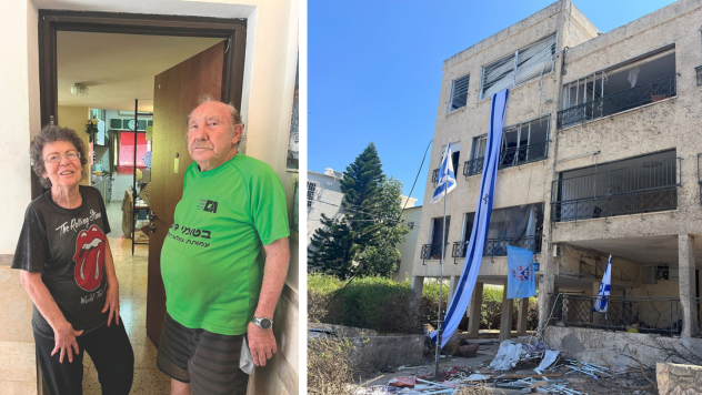 מחכים לעזרה. רחל ובני אנגל בנווה שאנן בחיפה