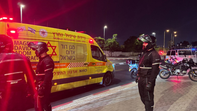 זירת התאונת בצומת רעננה