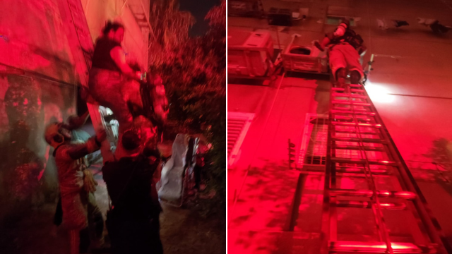 אישה נפגעה בינוני בשריפה בקריית ים