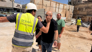 העימות באתר הבנייה במרכז ירושלים