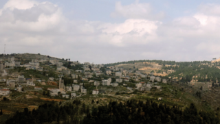 הכפר בית  איכסא מהמרפסת ברמות