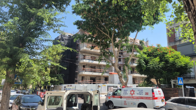 אתר הבנייה ברחוב חבצלת בקרית ביאליק