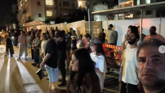 הפגנה מול ביתו של ראש העיר חיים ברוידא