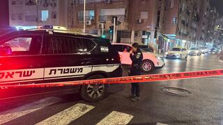 מזירת התאונה ברחוב בלפור בבת ים