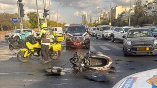 מזירת התאונה בראשון לציון