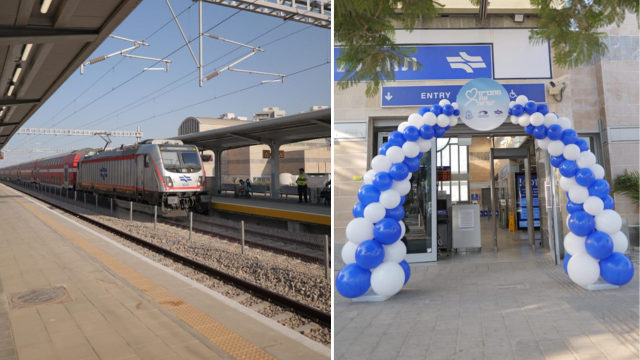 רכבות חשמליות נוסעות בנגב